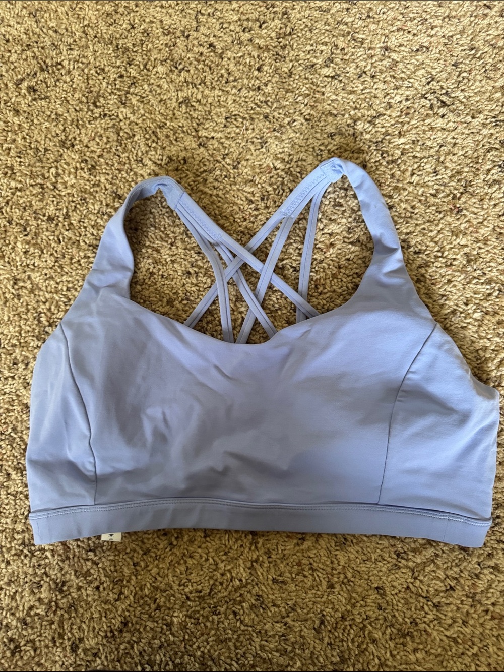 Periwinkle Blue Strappy Sports Bra - Lululemon